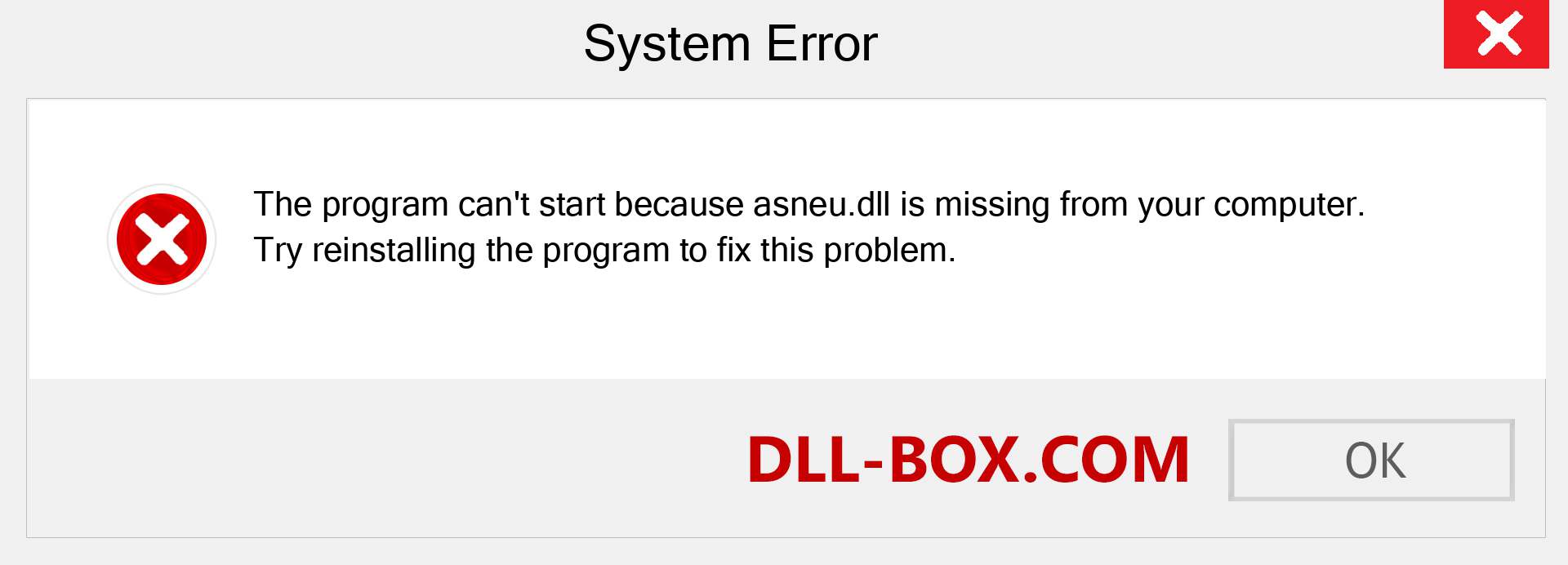  asneu.dll file is missing?. Download for Windows 7, 8, 10 - Fix  asneu dll Missing Error on Windows, photos, images